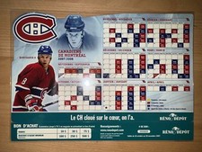 2007-08 MONTREAL CANADIANS MIKE KOMISAREK NHL SCHEDULE MAGNET - RENO DEPOT