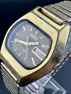 SEIKO Automatic 29 Jewels 腕時計 本体 Working Vintage 1970's Seiko Automatic 7009-5029 Day/Date 17 Jewel