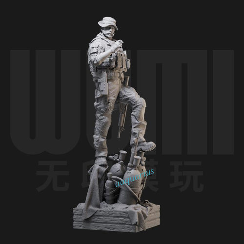 1/24 Scale Ghost Price Call of Duty GK White Model 3D Printed Figure - 3155 - Picture 3 of 10