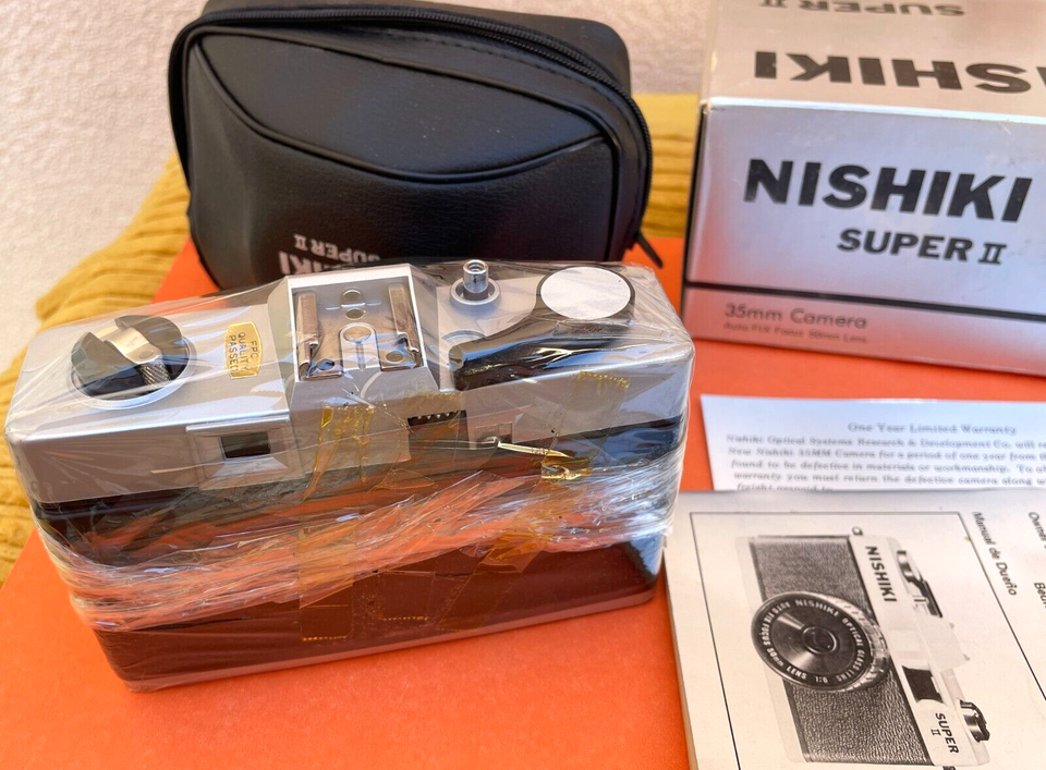 Nishiki Super II 35mm Film Camera Auto Fixed Focus 50mm Optical Lens