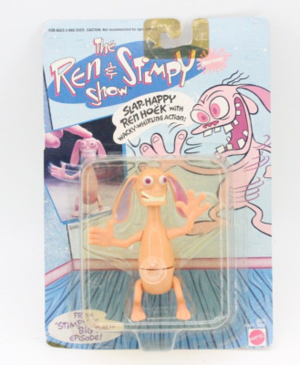 Slappy Happy Ren & Stimpy Show Spielzeug Action Figur 12cm Mattel 1993 NEU OVP