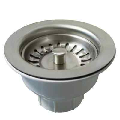 Native Trails DR320 Nickel 3-1/2'' Basket Strainer