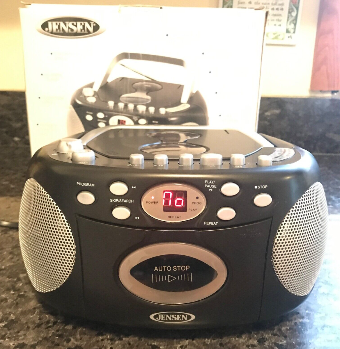 Jensen CD540 Portable Stereo Compact Disc Cassette Recorder with