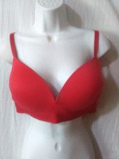 Victoria's Secret PINK 36DD Red Wear Everywhere Wireless Push Up Bra NWOT 