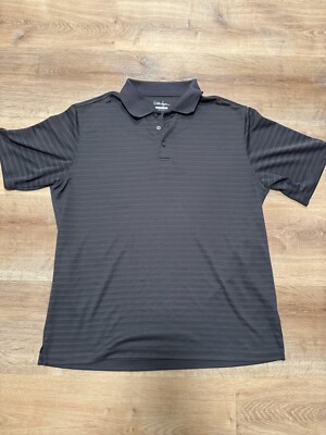 WALTER HAGEN Golf Polo Shirt Grey Size Large