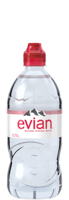 Evian Go Sportscap PET EW-Pfand 6 x 0,75 Liter / Flasche #85055