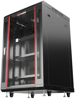 18U 24'' Deep Wall Mount IT Network Server Rack Data Cabinet Enclosure 