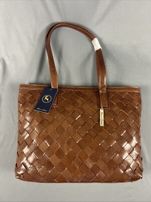 Ashwood Leather Women s Bag Brown Shoulder Straps Travel Tote Genuine Leather