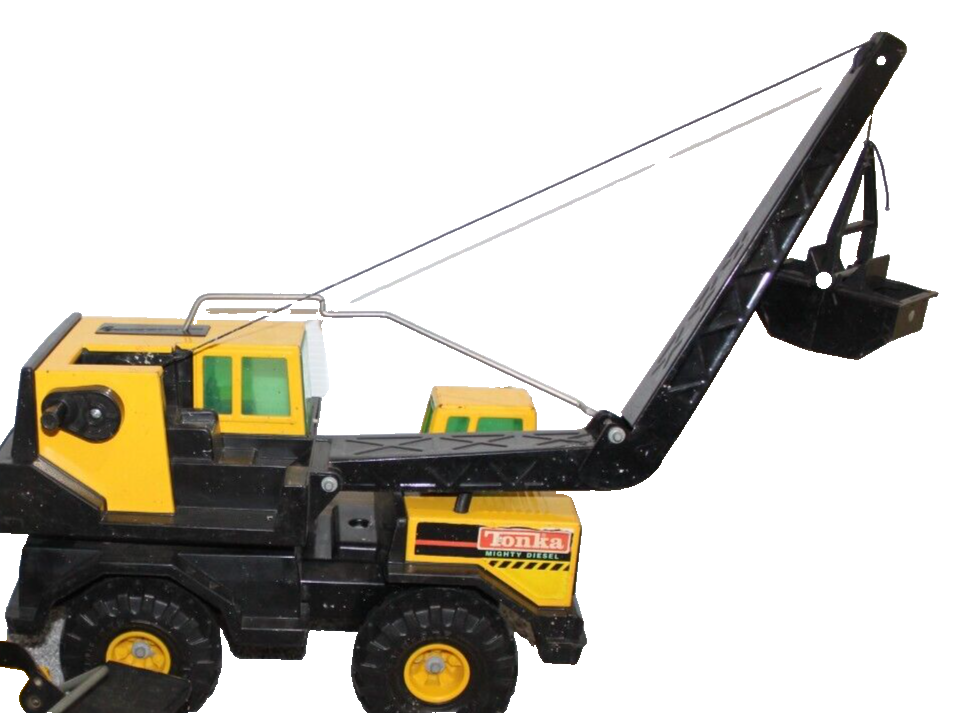 ビンテージ　mighty Tonka Crane マイティ　トンカ　クレーン Vintage 1970-1973 Mighty Tonka Mobile Crane Yellow Steel