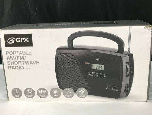 GPX Portable AM/FM Shortwave Radio with Earphone Jack