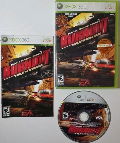 Burnout Revenge - Xbox 360 - Complete CIB W Manual - Tested