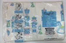 New Vintage Riegal Comfort Baby Blanket Marching Band 30x40