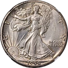 1944-D Walking Liberty Half NGC MS64 Nice Eye Appeal Strong Strike