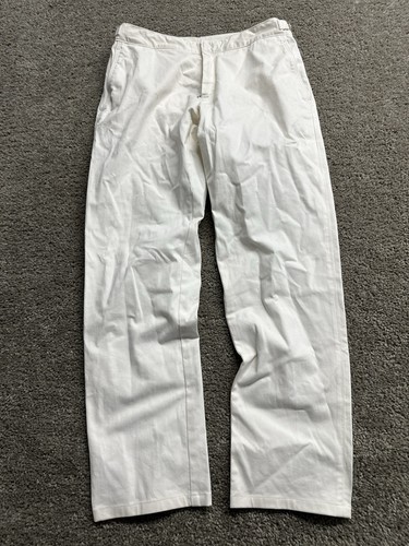 Orlebar Brown Fallon Trousers White 32x29.5 Cotton Stretch Slim Side Adjusters