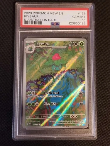 2023 Pokemon SV 151 English Ivysaur Special Illustration Rare #167 PSA 10
