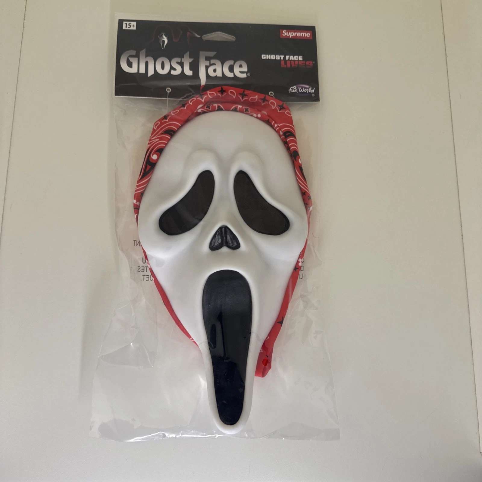 Supreme Ghost Face Mask Red SS26
