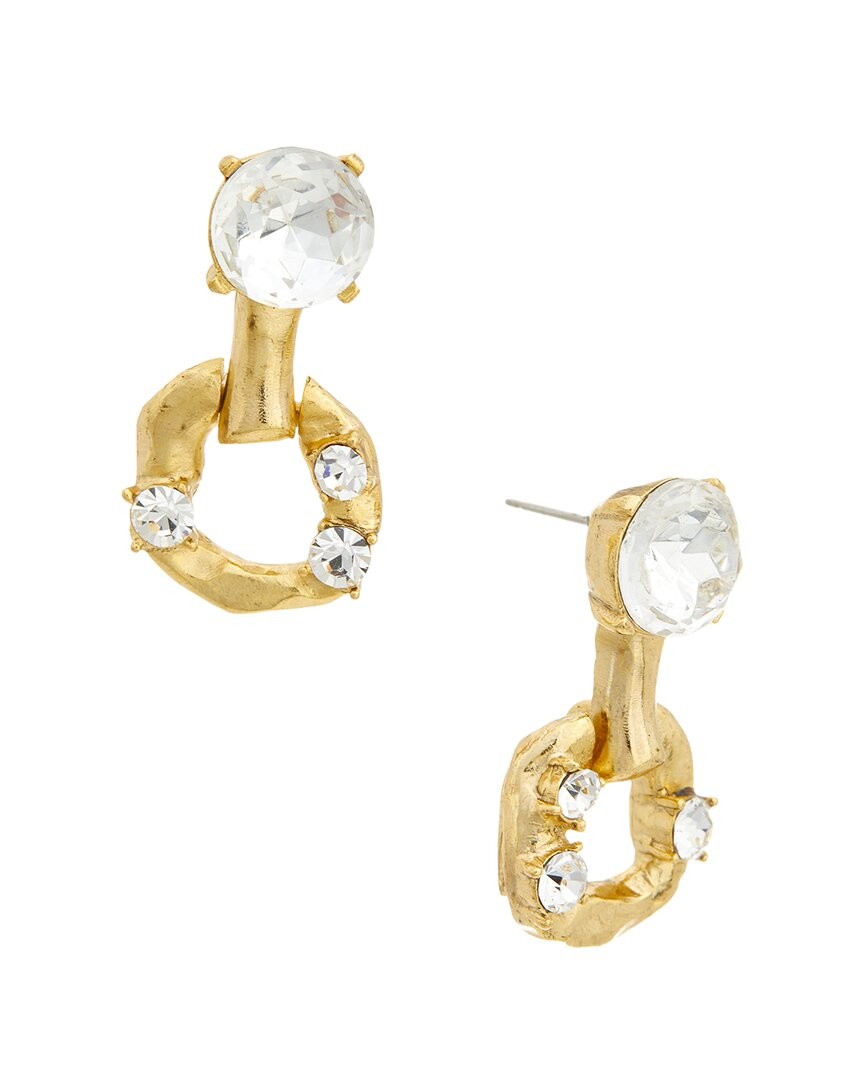 Oscar De La Renta Rhinestone Earrings Womens 19290₽
