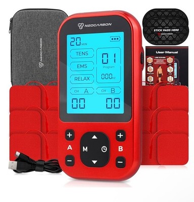 TENS Unit Muscle Stimulator Pro for Back Pain Relief, Shoulder Recovery and P...