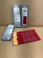Dixon Industrial Phano Peel-Off China Marker Pencils, Red, 12-Pack (00079)