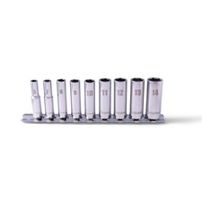 Steelman 9 Piece 14 In. Drive Deep Well Socket Set Metric 78521 Steelman 9 Piece 14 In. Drive Deep Well Socket Set Metric 78521