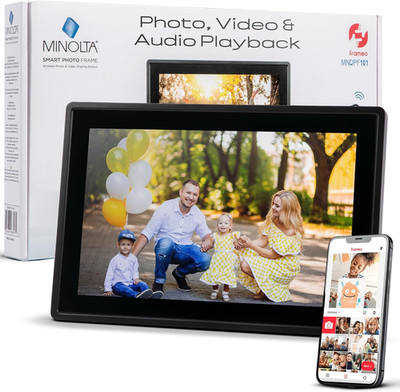 10.1'' Smart Photo Frame - HD Touch Screen, Wifi, Video & Photo Sharing, 16GB