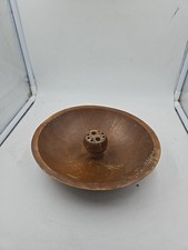 Vintage Handmade Wooden Walnut Bowl Cornwall Wood 8 1/2"