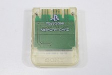 Official SONY PlayStation 1 OEM Memory Card for PS1 PS2 Console Clear WORKING
