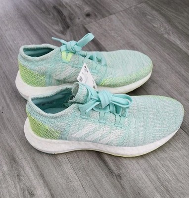 Adidas Pureboost Go Clear Mint/neon Yellow 4Y/Womens 5.5-6 NEW Sneakers  Runners | eBay