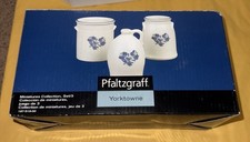 Pfaltzgraff Yorktowne Miniatures Mini Collection Set 3 Crock & Jug NEW NIOB 2007