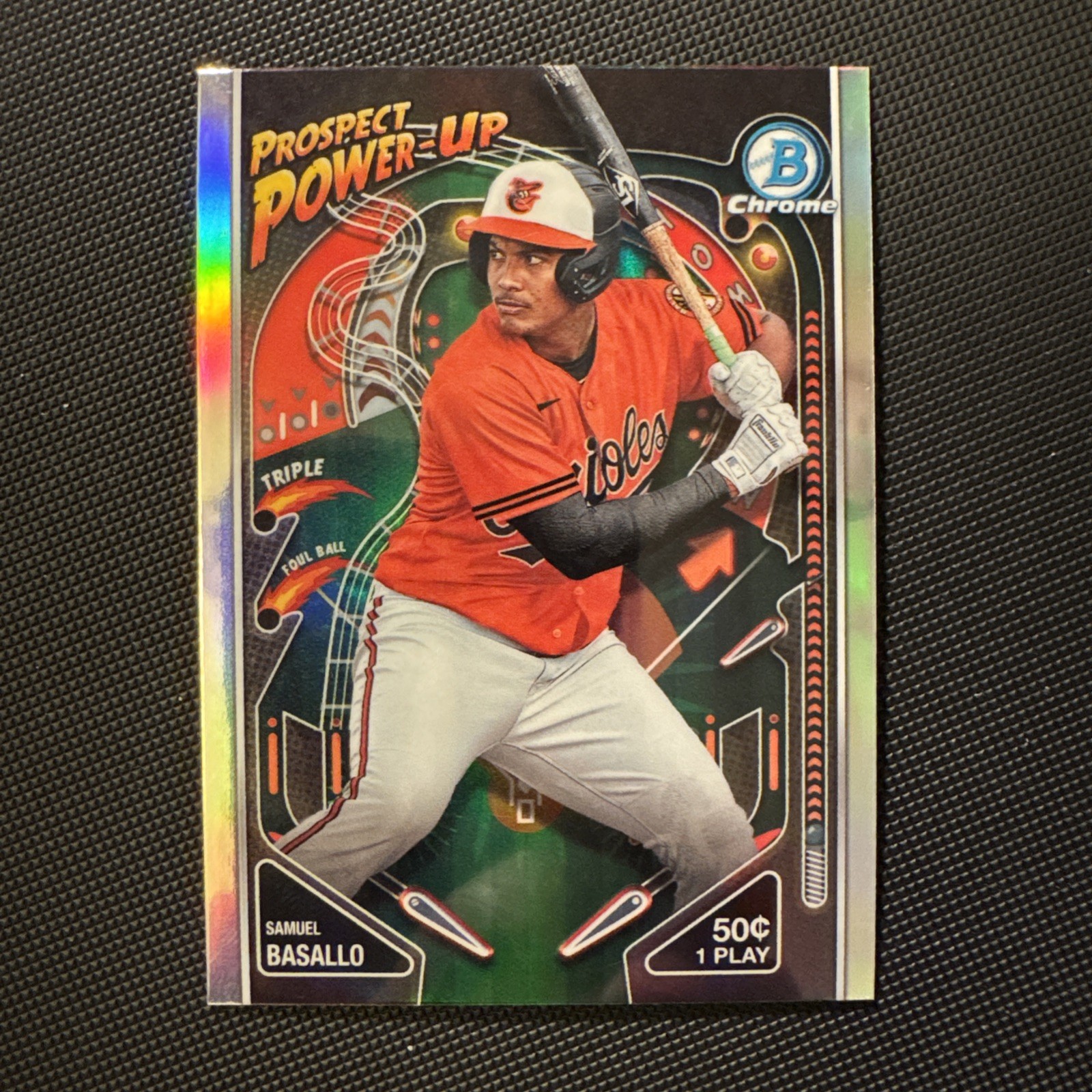 2024 Bowman Prospect Power-Up - Samuel Basallo Refractor #PP-8 Baltimore Orioles
