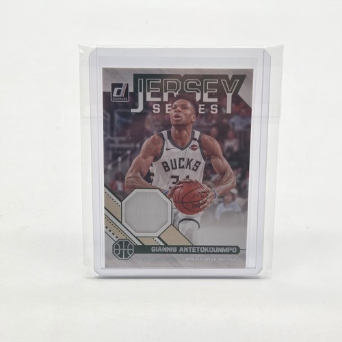 Giannis Antetokounmpo 2020-2021 Donruss Jersey Series Game Worn Patch