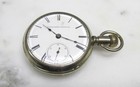 Antique 1889 Elgin Open Face Pocket Watch w/ See-Through Back ~ 7Jewels ~ 5-E388 — photo 5