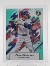 NICO HOERNER 2025 TOPPS PRISTINE AQUA REFRACTOR #63 /199 CUBS Q1382
