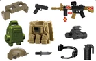 Battle Brick Battle Bag Army Ranger Weapons Pack for Brick Minifigures