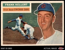 1956 Topps #291 Frank Kellert Cubs 6.5 - EX/MT+