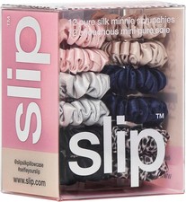 slip Minnie Scrunchies Classic  Pure Silk Scrunchies Set  100 Mulberry Silk,