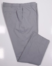 Peter Millar eb66 Classic Gray Flat Front Performance Golf Trousers Pants 34x27