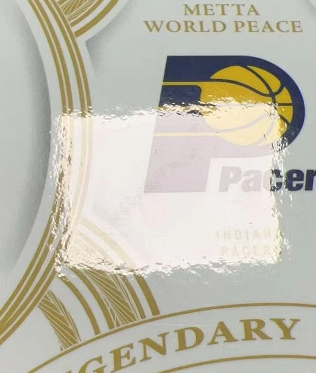 2024-25 Panini Flawless Ron Metta World Peace Legendary Scripts Auto Gold /10 - Image 3 of 3