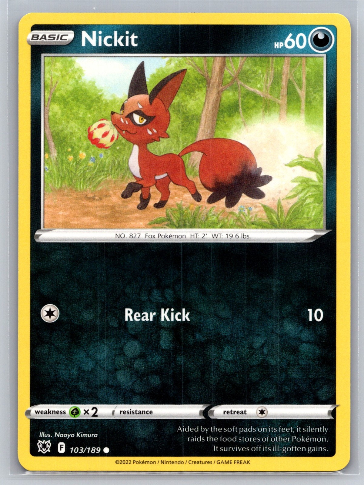 Nickit 103/189 - SWSH10: Astral Radiance - Pokémon TCG - NM