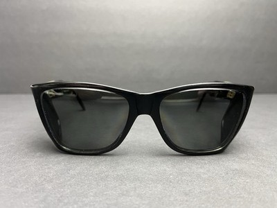 Vintage Persol Ratti 009 Sunglasses Black 1980s Meflecto 57/16 95