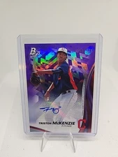 2017 Bowman Platinum Purple Refractor Triston McKenzie Auto /150 