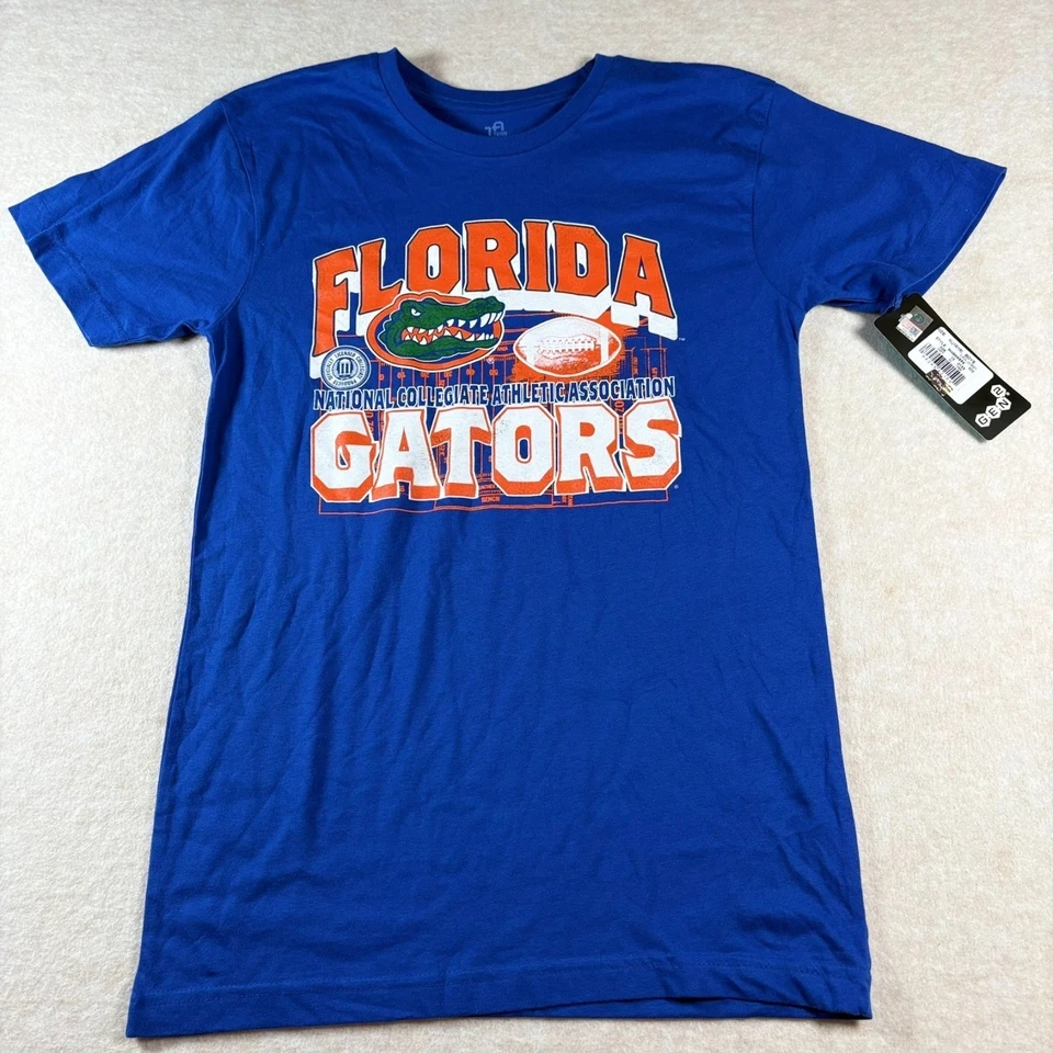 Florida Gators NCAA Football Shirt Youth XL 16/18 Blue Team Athletics NWT - Image 1 of 4