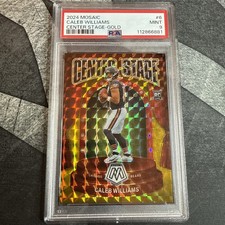 2024 Panini Mosaic - Caleb Williams #6 Center Stage Gold #5/10 PSA9