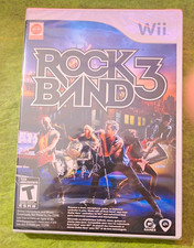 Rock Band 3 Nintendo Wii Not For Resale ( NTR ) Brand NEW Factory SEALED