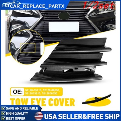 1/2set For Lexus ES300h ES350 2016-2018 Front Bumper Tow Hook Cover Cap durable