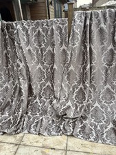 FABULOUS DUNELM LUXURY VERSAILLES CHARCOAL DAMASK CURTAINS 90 x90 in