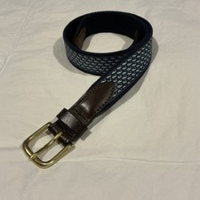 Vineyard Vines Boys Boy’s Men’s 30 Silk Ribbon Belt Size 30 Blue Whale Pattern