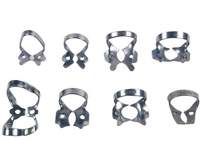 1 Pcs Dental Stainless Steel Endodontic Restorative Clip Rubber Dam Molar Clamp