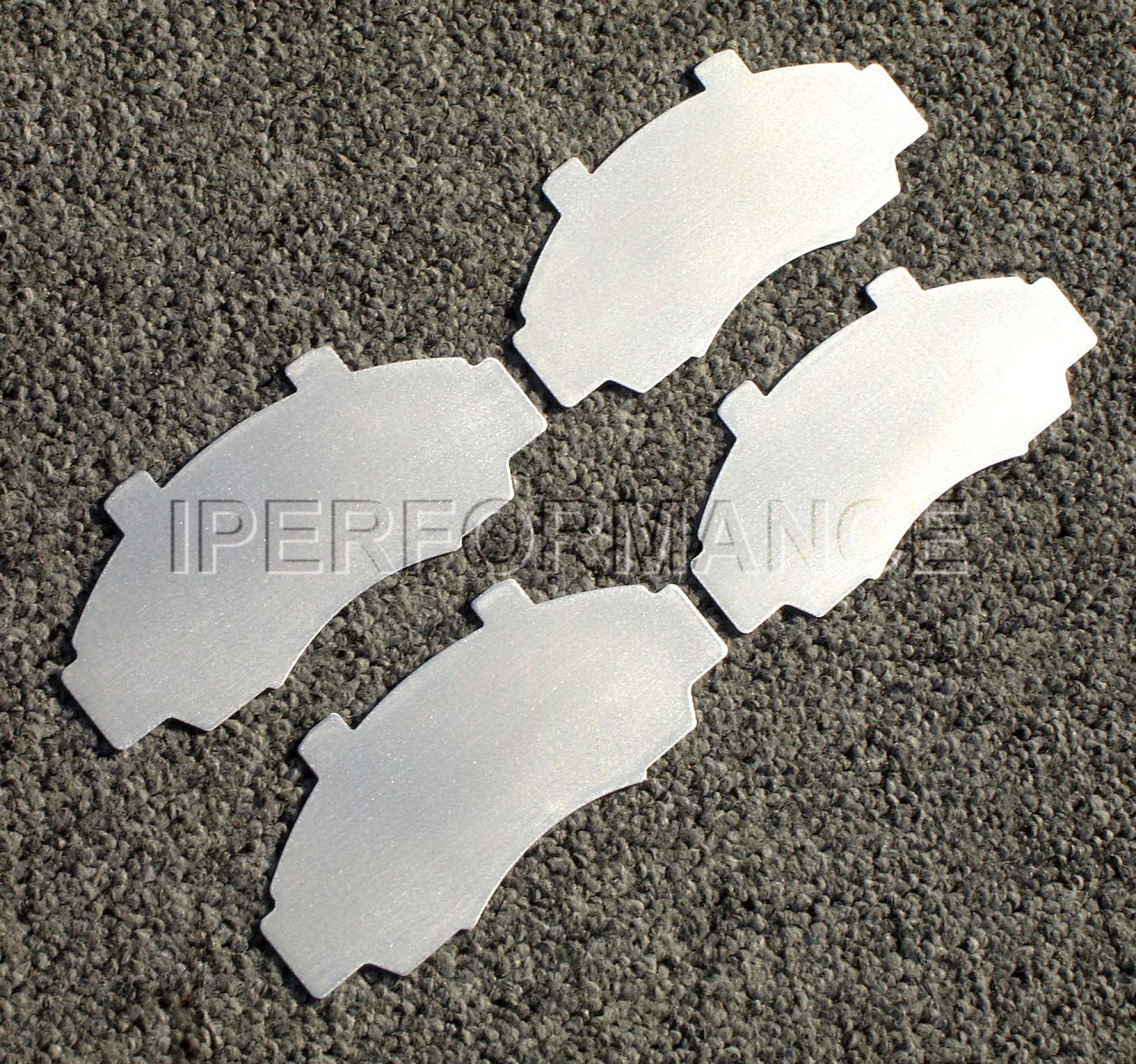 Titanium Brake Pad Shim Heat Shield Set for Acura NSX; 1991-2005; Front