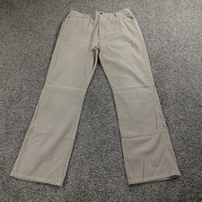 VTG American Eagle Jeans Mens 32X32 Beige Corduroy Pants Boot Western Rodeo Y2K